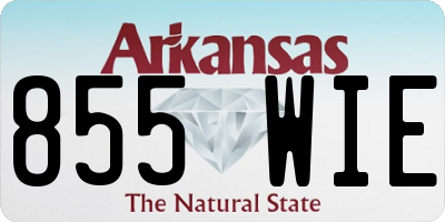 AR license plate 855WIE