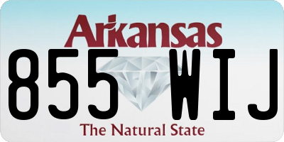 AR license plate 855WIJ