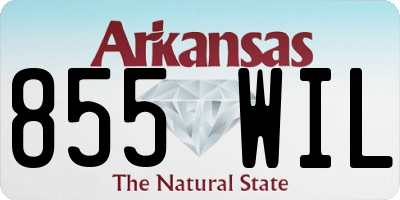 AR license plate 855WIL