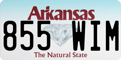 AR license plate 855WIM