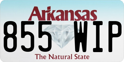 AR license plate 855WIP