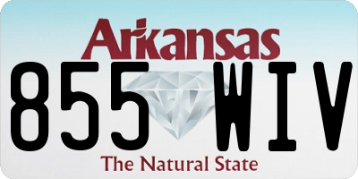 AR license plate 855WIV