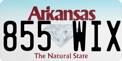AR license plate 855WIX