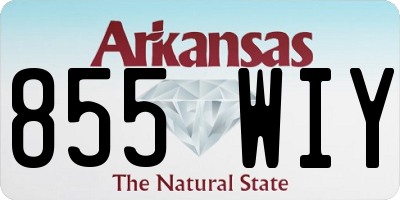 AR license plate 855WIY