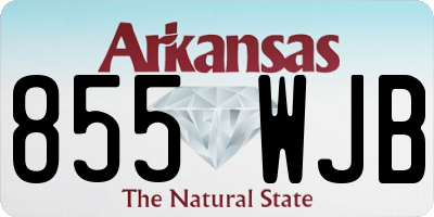 AR license plate 855WJB
