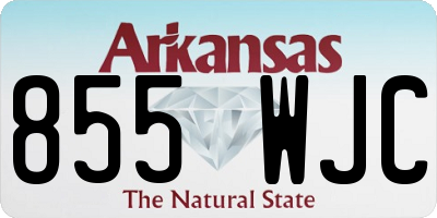 AR license plate 855WJC
