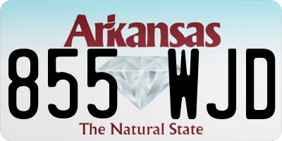 AR license plate 855WJD