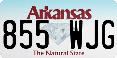 AR license plate 855WJG