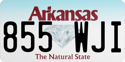 AR license plate 855WJI