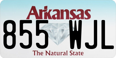 AR license plate 855WJL