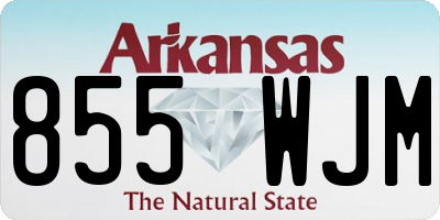 AR license plate 855WJM