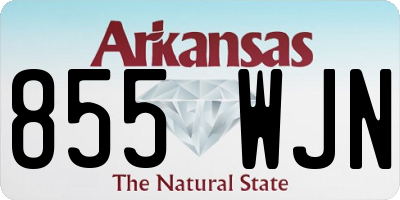 AR license plate 855WJN