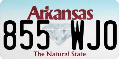AR license plate 855WJO