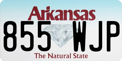 AR license plate 855WJP