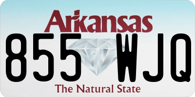 AR license plate 855WJQ