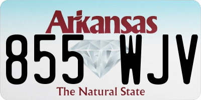 AR license plate 855WJV
