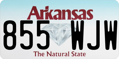 AR license plate 855WJW