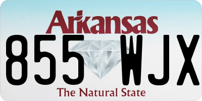 AR license plate 855WJX