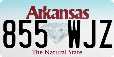 AR license plate 855WJZ