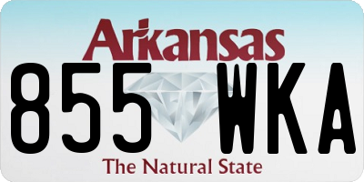 AR license plate 855WKA