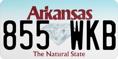 AR license plate 855WKB