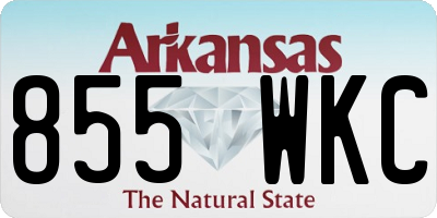 AR license plate 855WKC
