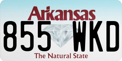 AR license plate 855WKD