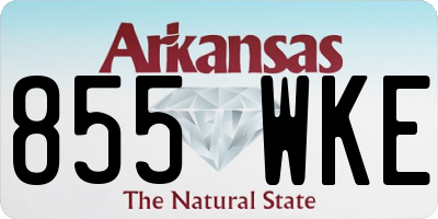 AR license plate 855WKE