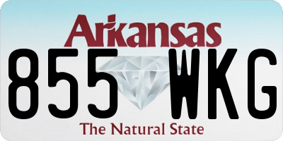 AR license plate 855WKG
