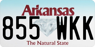 AR license plate 855WKK