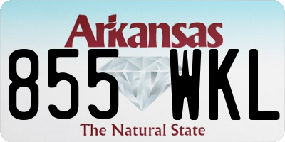 AR license plate 855WKL