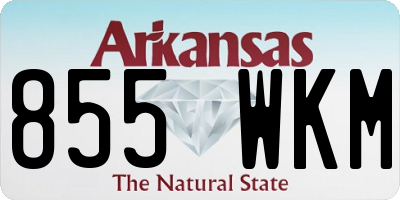 AR license plate 855WKM