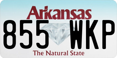 AR license plate 855WKP