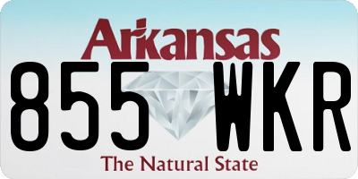 AR license plate 855WKR