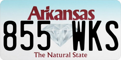 AR license plate 855WKS