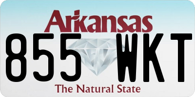 AR license plate 855WKT