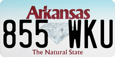 AR license plate 855WKU
