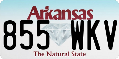 AR license plate 855WKV