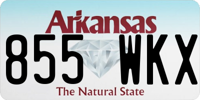 AR license plate 855WKX