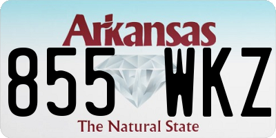 AR license plate 855WKZ