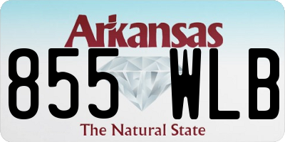 AR license plate 855WLB