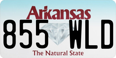 AR license plate 855WLD