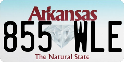 AR license plate 855WLE