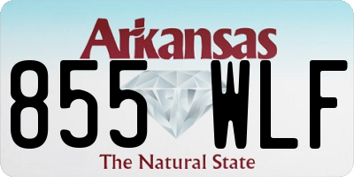 AR license plate 855WLF