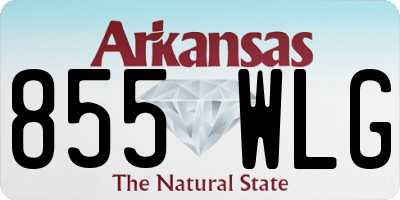 AR license plate 855WLG