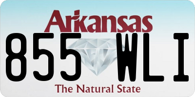 AR license plate 855WLI