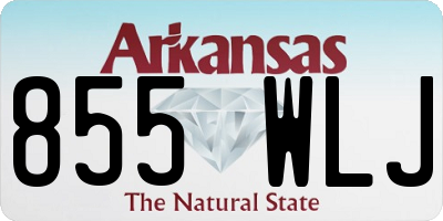 AR license plate 855WLJ
