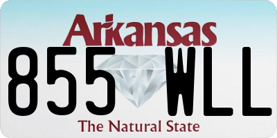 AR license plate 855WLL