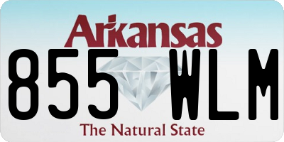 AR license plate 855WLM