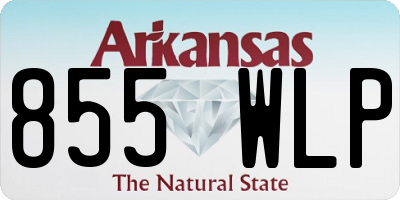 AR license plate 855WLP